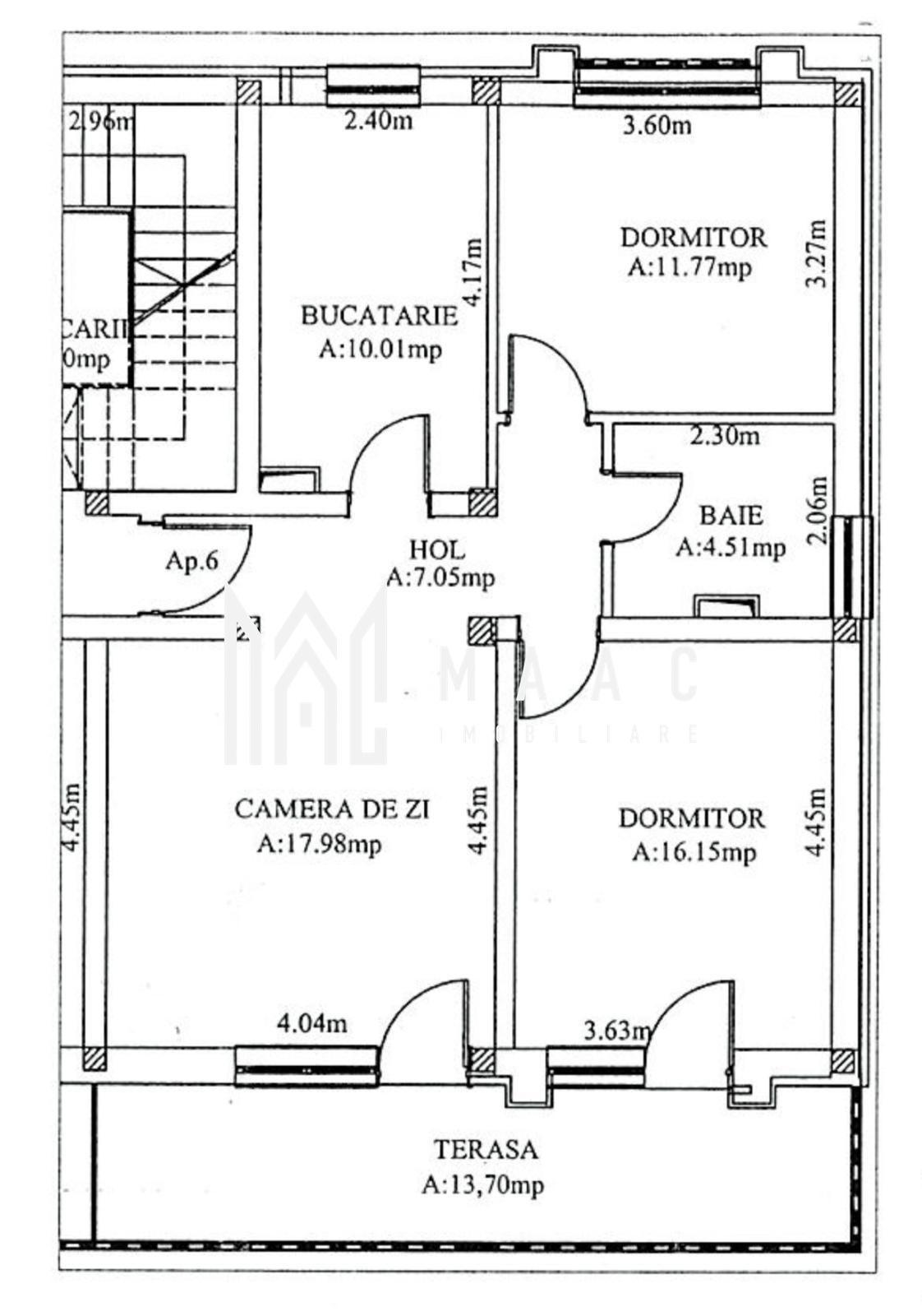 Apartament 3 camere | Etaj 2 | Decomandat | Terasa | Parcare - 10