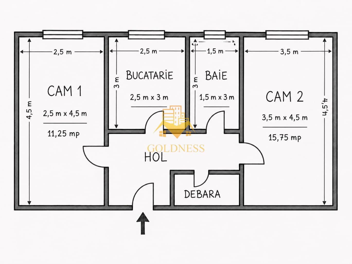 Apartament 2 camere decomandate orientat Sud, et 3/4, P-ta M. Viteazu! - 7
