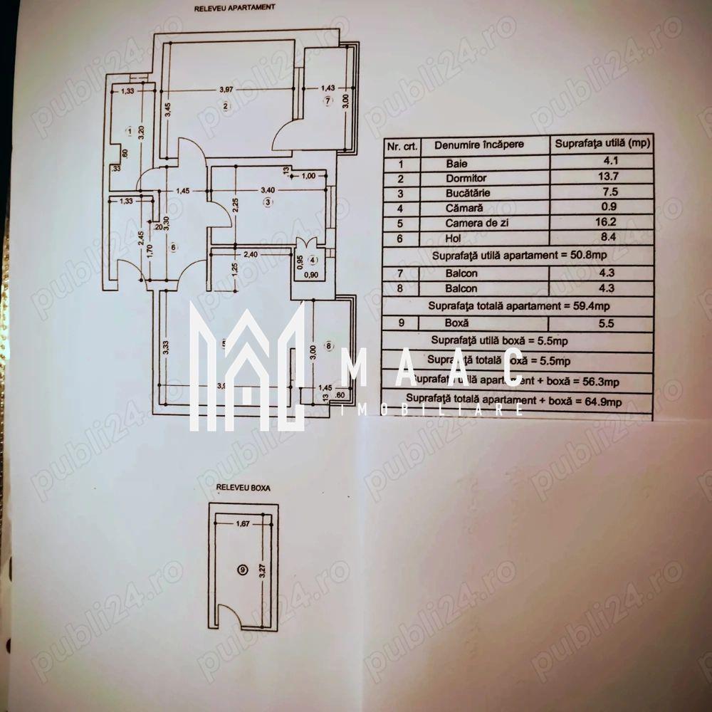 Apartament 2 camere de vânzare | Ultracentral, Vâlcea | 55 mp - 3