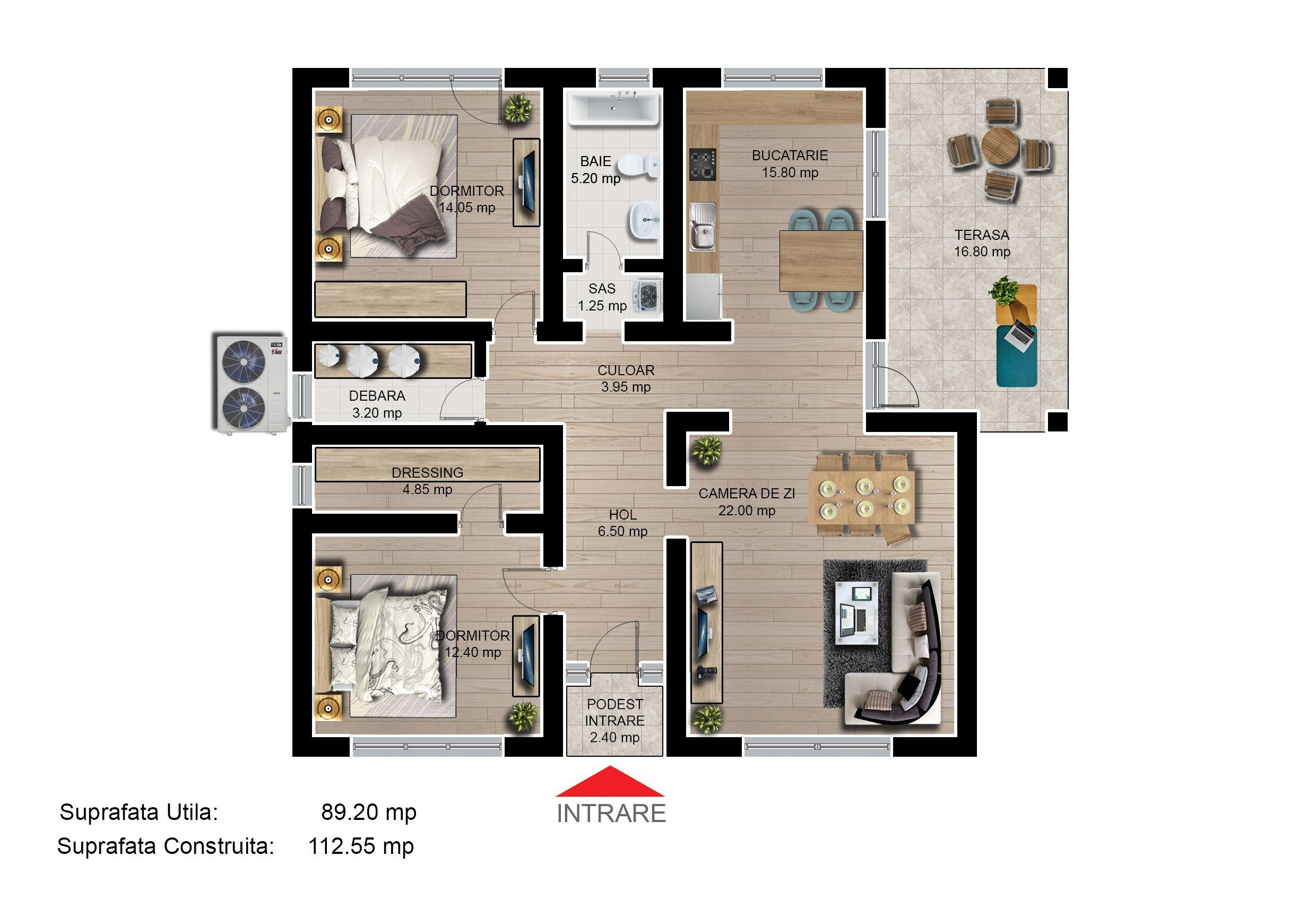 Casa individuala 3 camere finalizata/intabulata Cartier Izvor Tarlungeni Brasov - 7