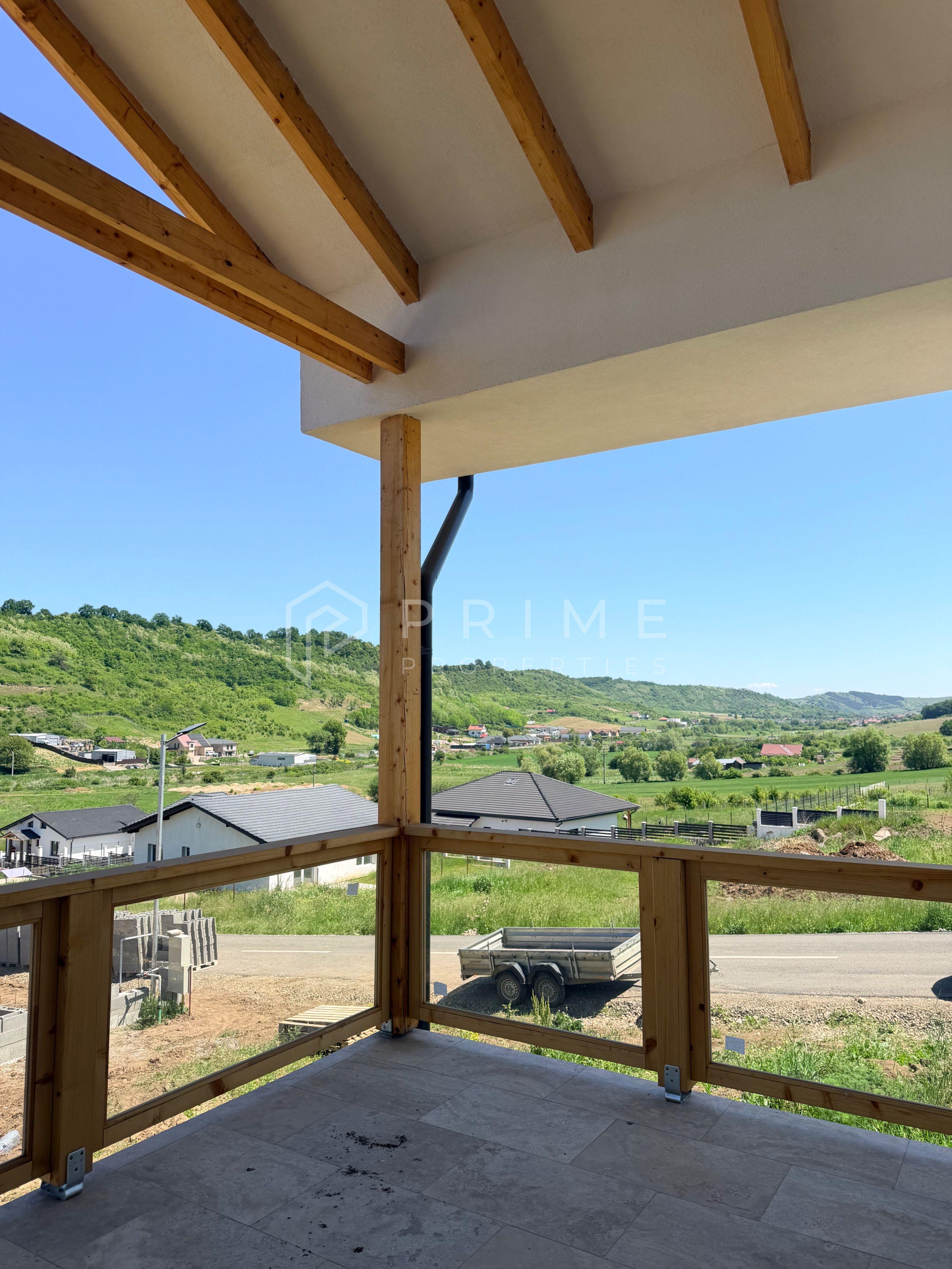 Vilă chalet modern cu perete panoramic de sticlă - Livezeni, Mureș - 7