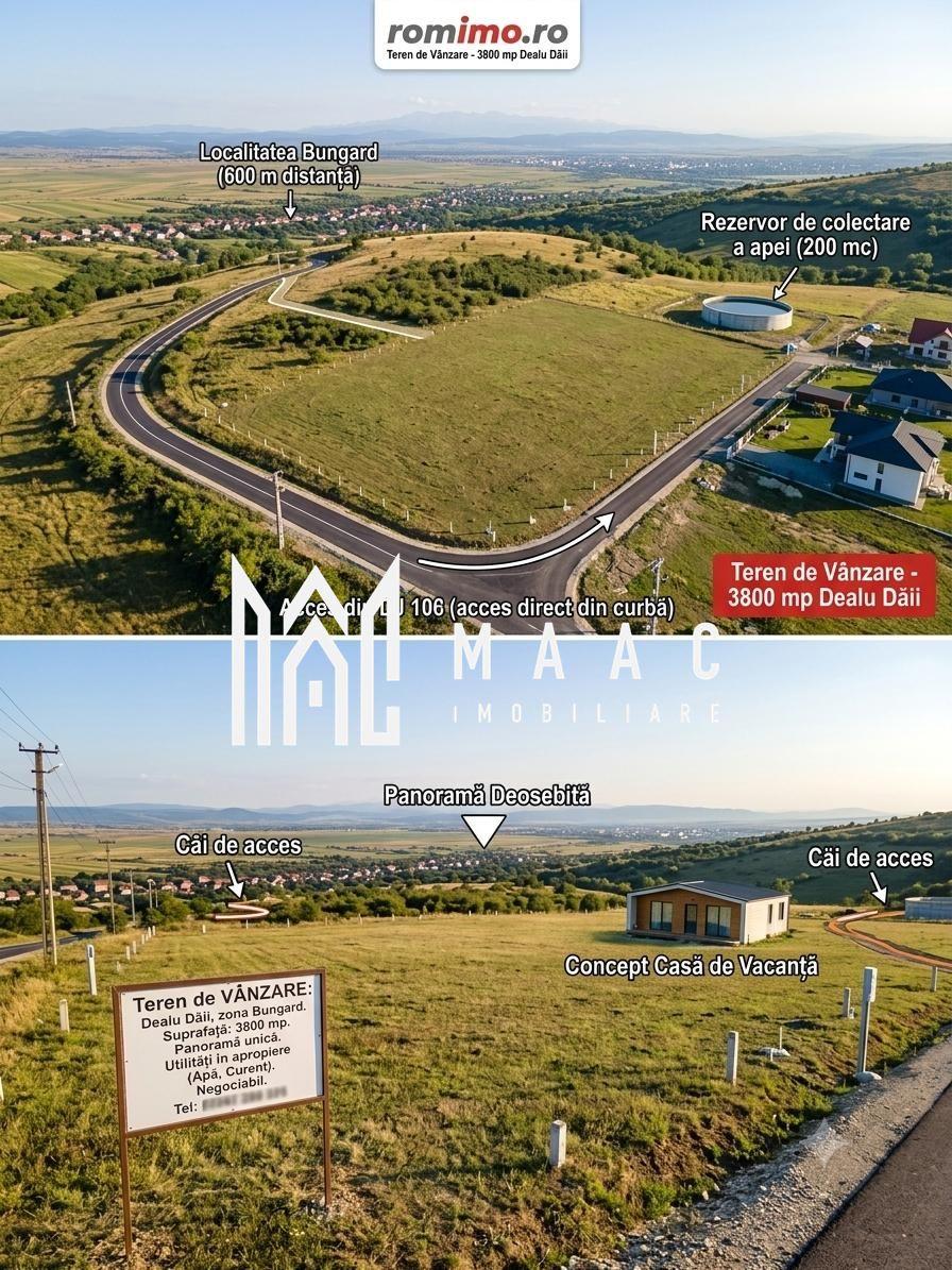 Teren extravilan agricol 3.800 mp | Bungard | 3 căi de acces - 2