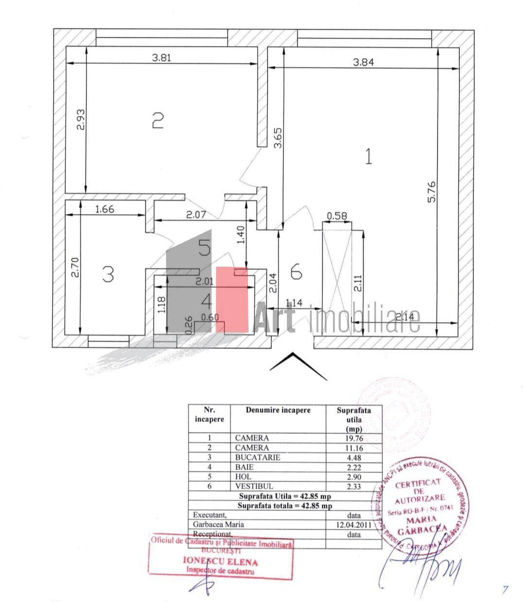 APARTAMENT 2 CAMERE -SALA PALATULUI - 26
