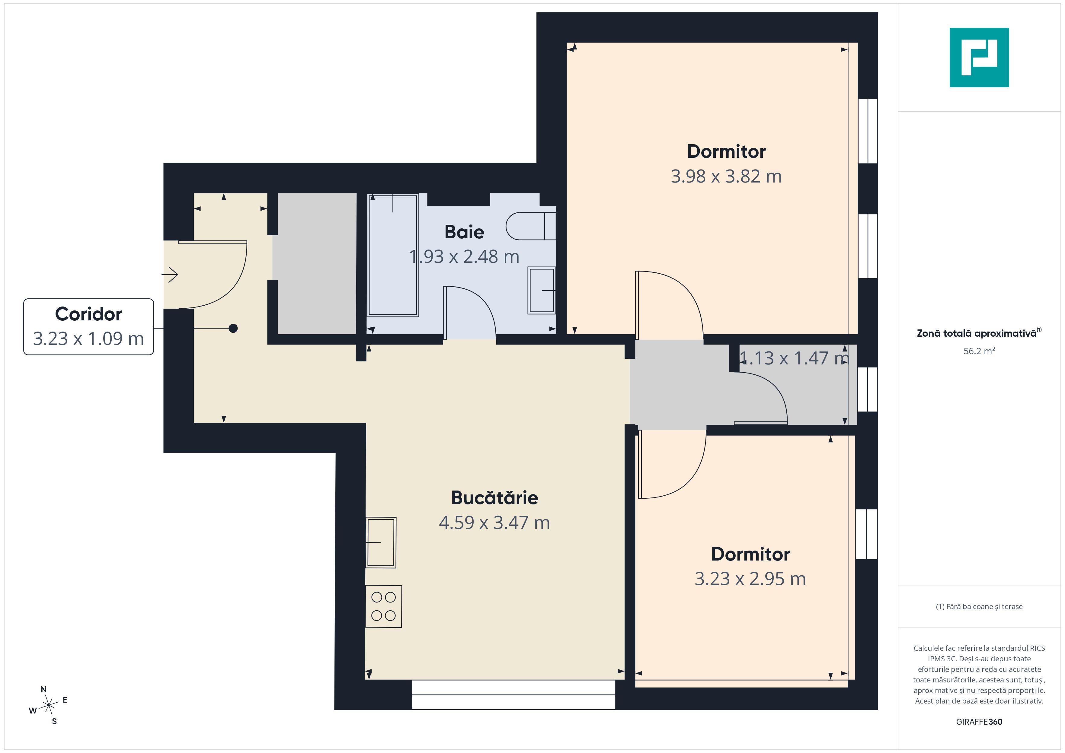 Apartament modern cu 3 camere în Alfa - 7