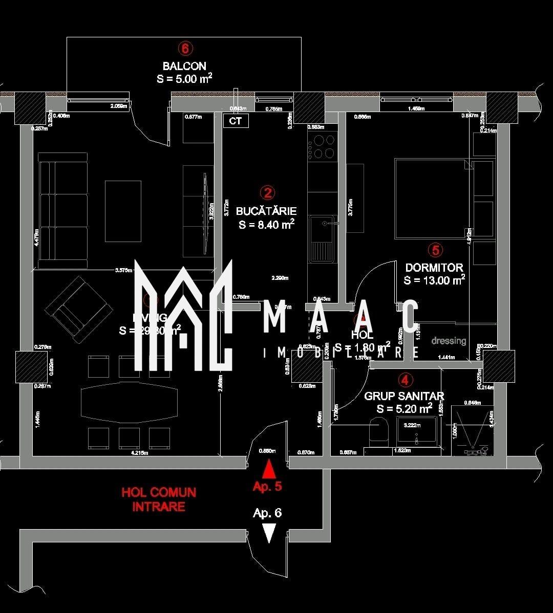 Apartament 2 Camere I De inchiriat I Et 1 I Parcare inclusa - 5