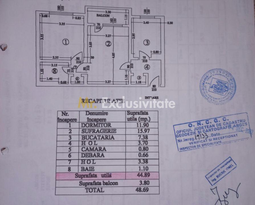 Apartament 2 camere semidecomandat mobilat zona Fratii Golesti - Gara - 16