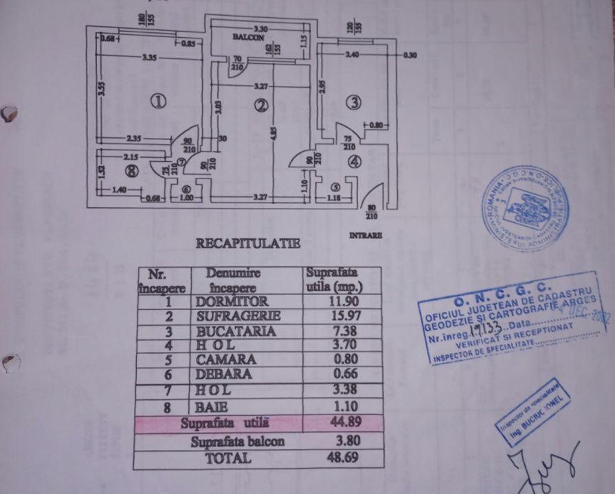 Apartament 2 camere semidecomandat zona Fratii Golesti - Gara - 16