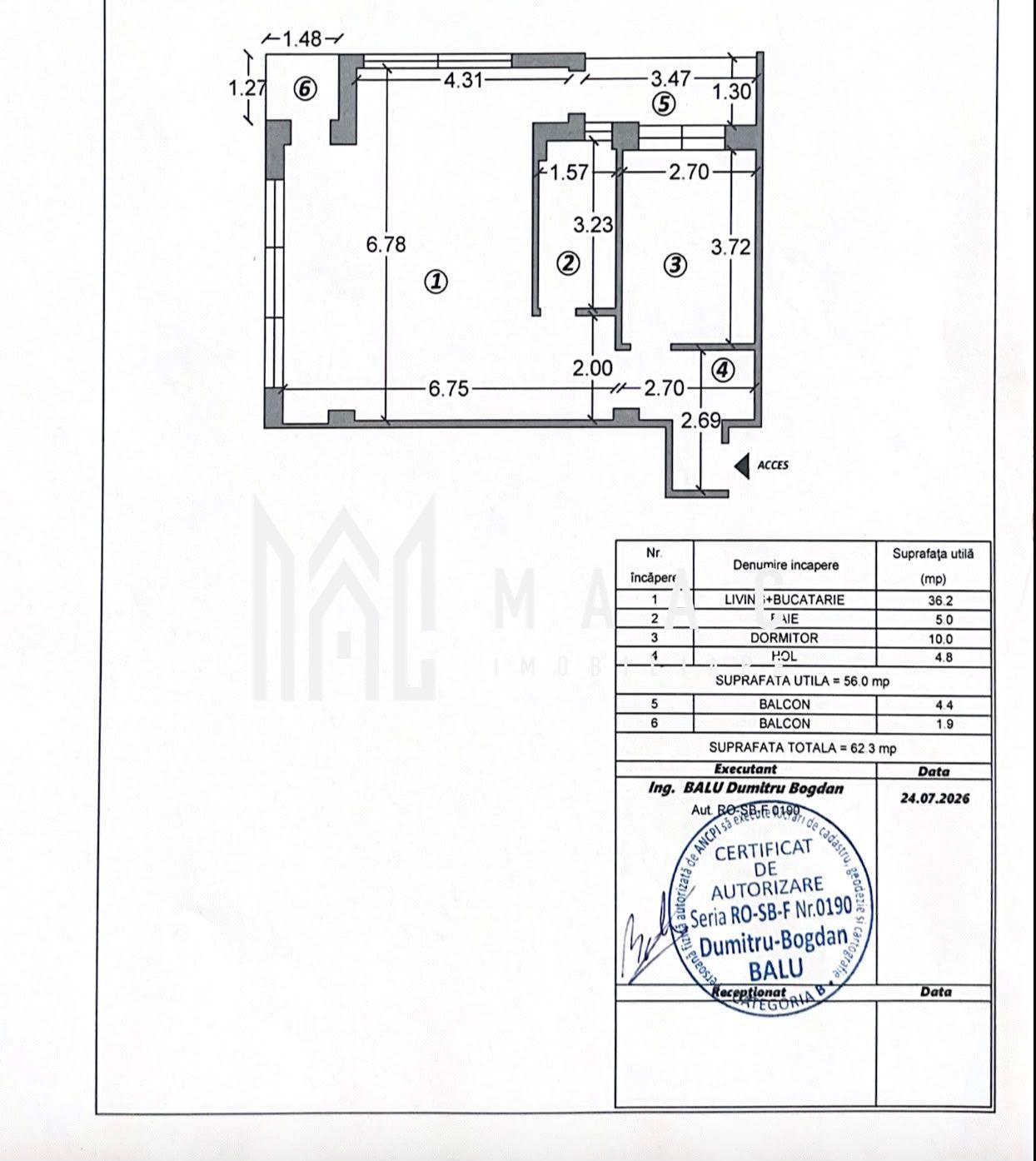 Apartament 2 camere | 2 balcoane | Lift | Parcare | D.Stanca - 11