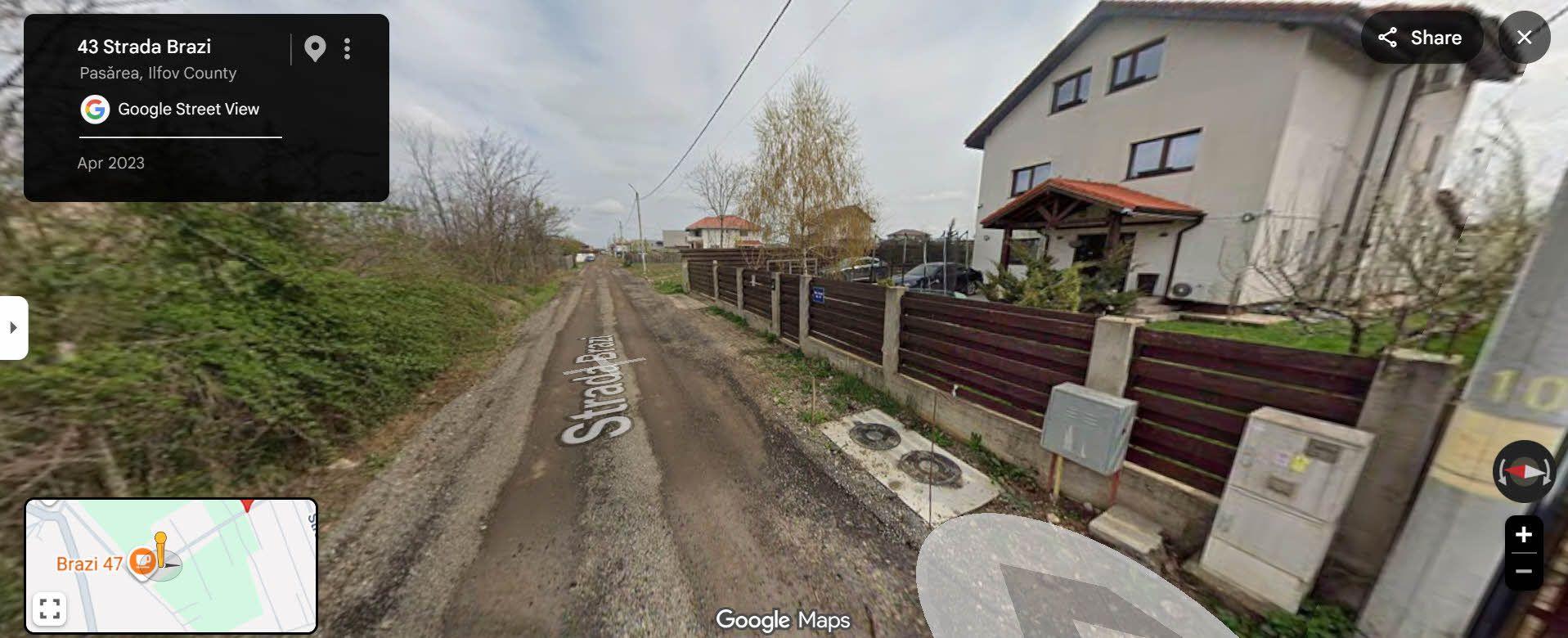 Vand teren intravilan in localitatea Branesti, 500mp - 1