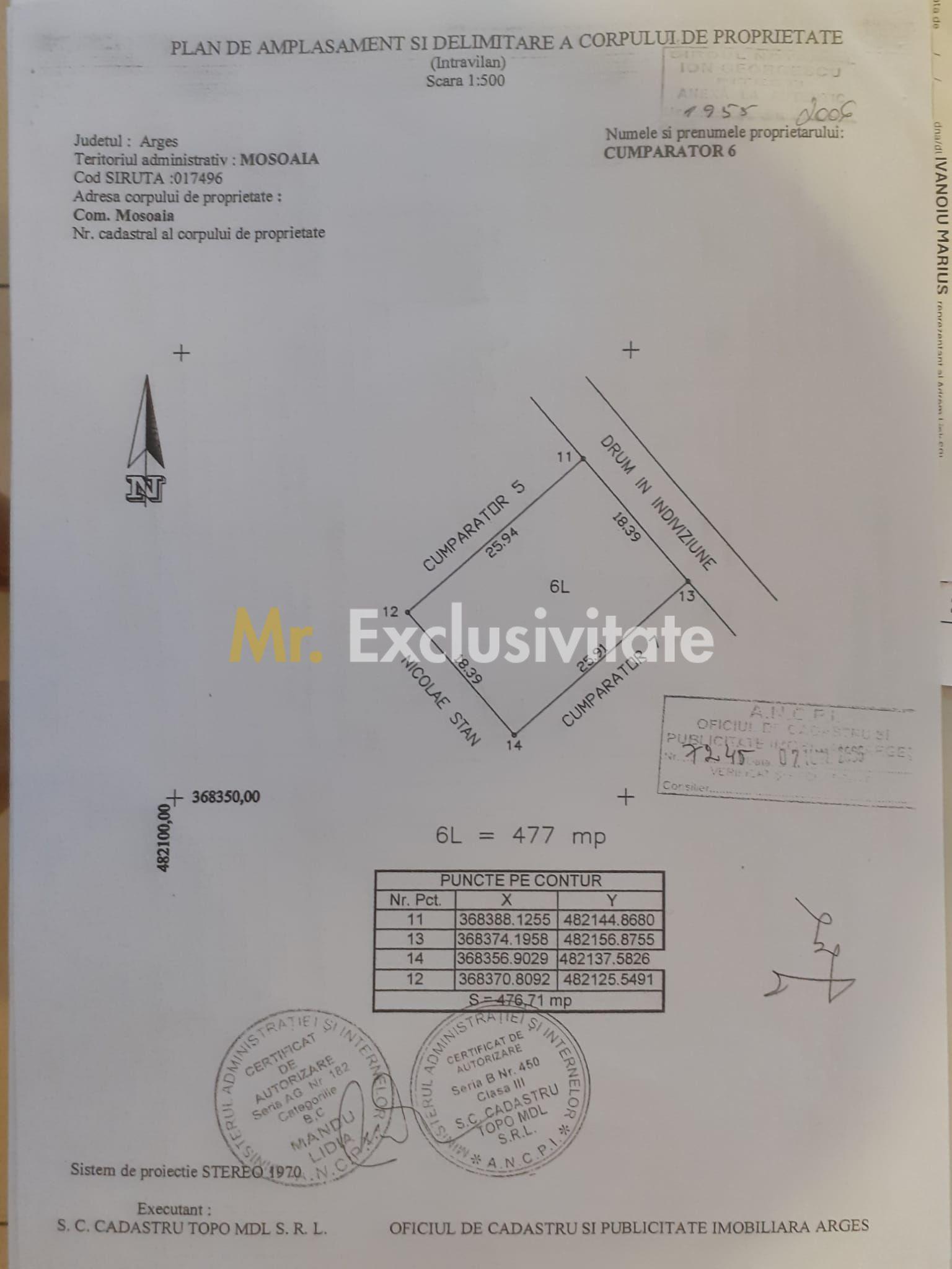 Parcele teren intravilan Mosoaia , str Piscul Priboi- Arges! - 2