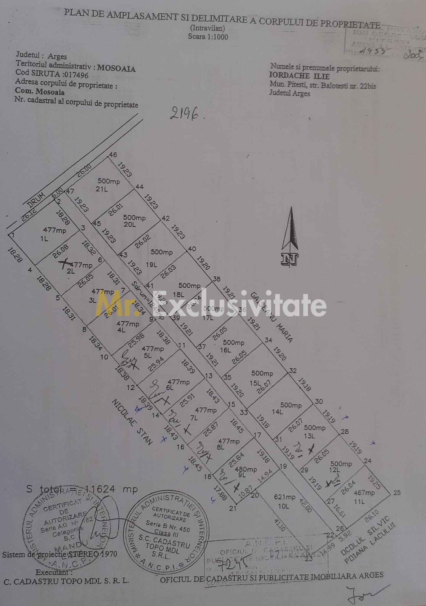 Parcele teren intravilan Mosoaia , str Piscul Priboi- Arges! - 1