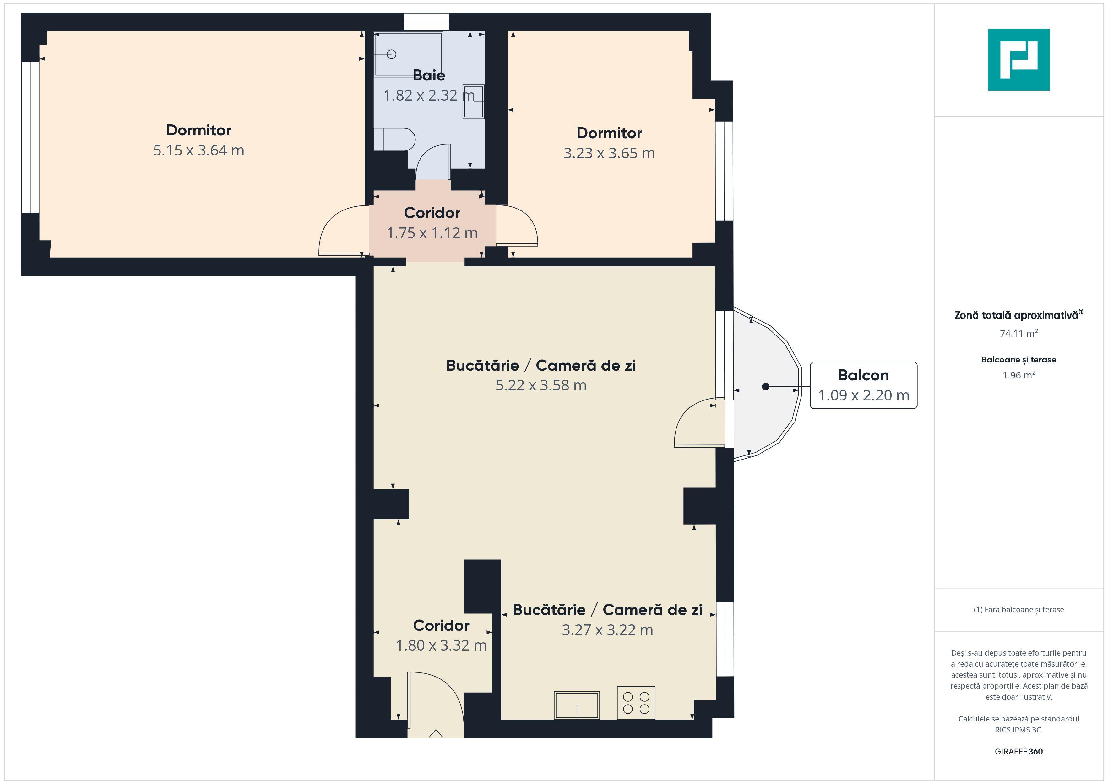 Apartament panoramic cu 3 camere- Intim, Arad - 18