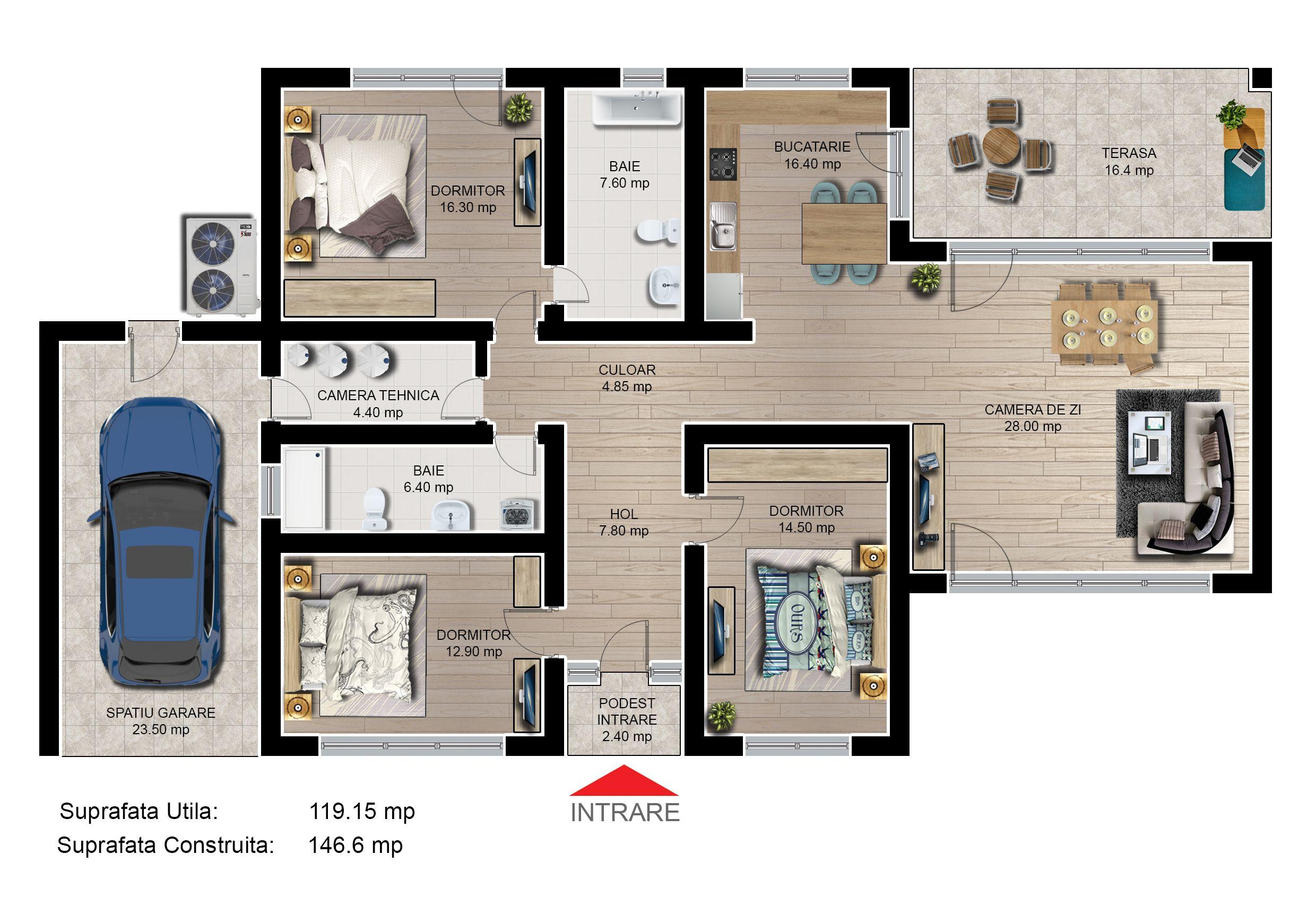 Casa individuala 4 camere finalizata intabulata Cartier Izvor Tarlungeni Brasov - 2