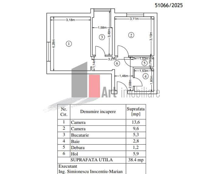 Vânzare apartament 2 camere decomandat Luică - 6