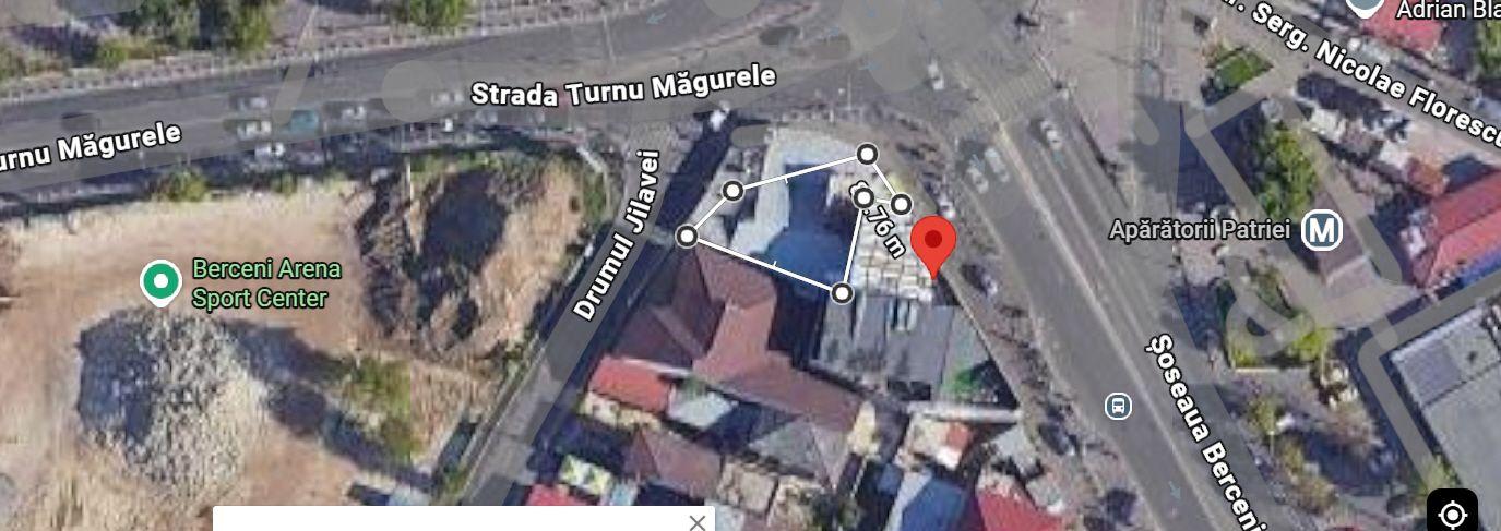 Teren cu autorizatie de construire la metrou Aparatorii Patriei - 2
