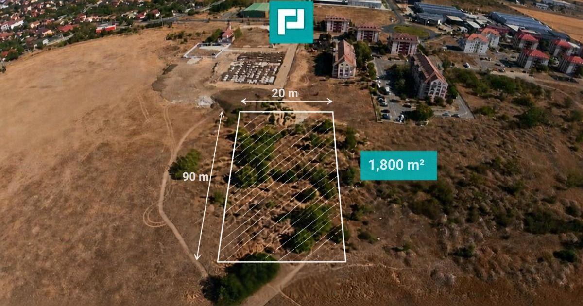 Oportunitate:Teren intravilan 1800mp,Micălaca - 1