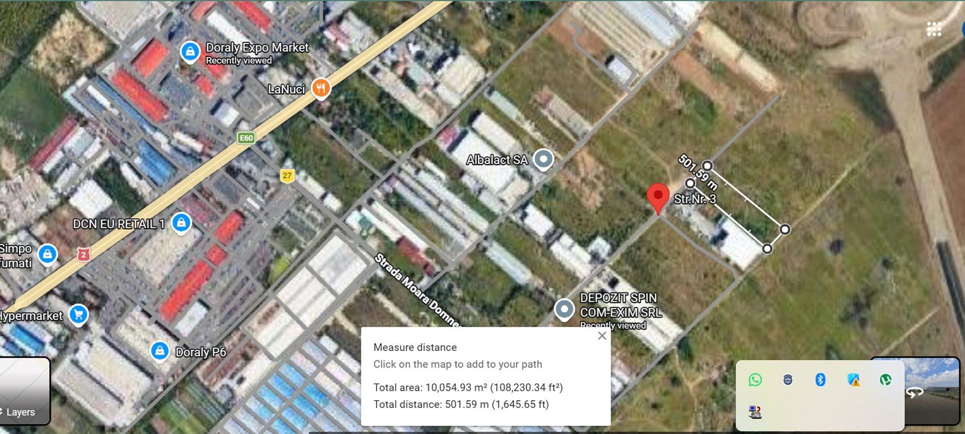 Vand teren 10.000 mp in spate la Doraly Market - Afumati - 2