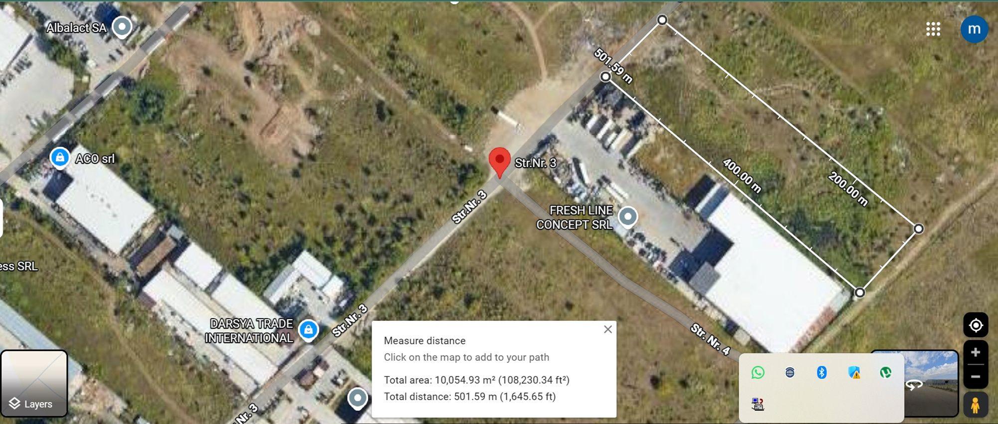 Vand teren 10.000 mp in spate la Doraly Market - Afumati