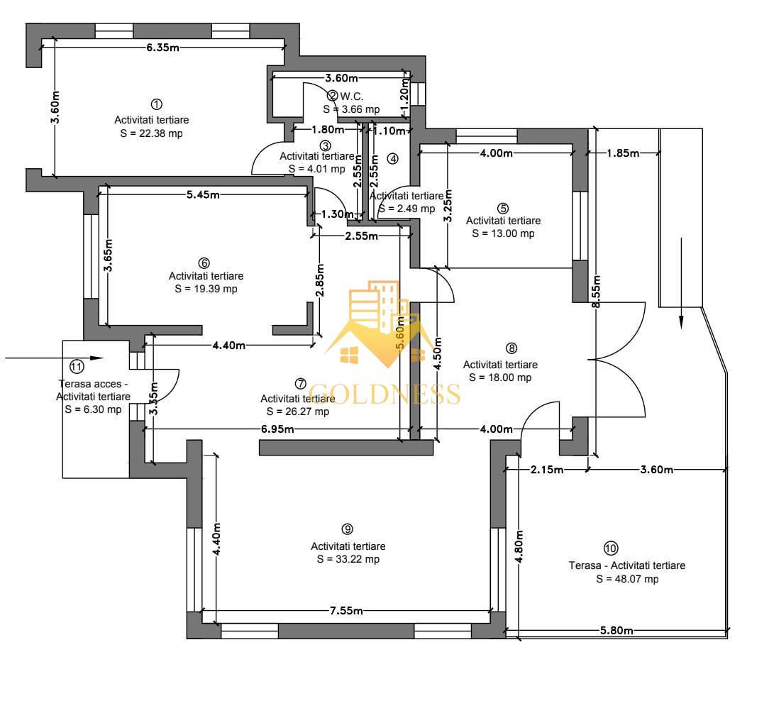 Casa cu teren 2000 m si front 35 ml in Buna Ziua, zona Grand Hotel It. - 3
