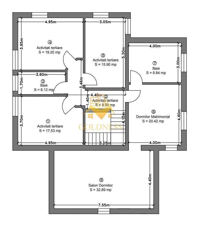 Casa cu teren 2000 m si front 35 ml in Buna Ziua, zona Grand Hotel It. - 5