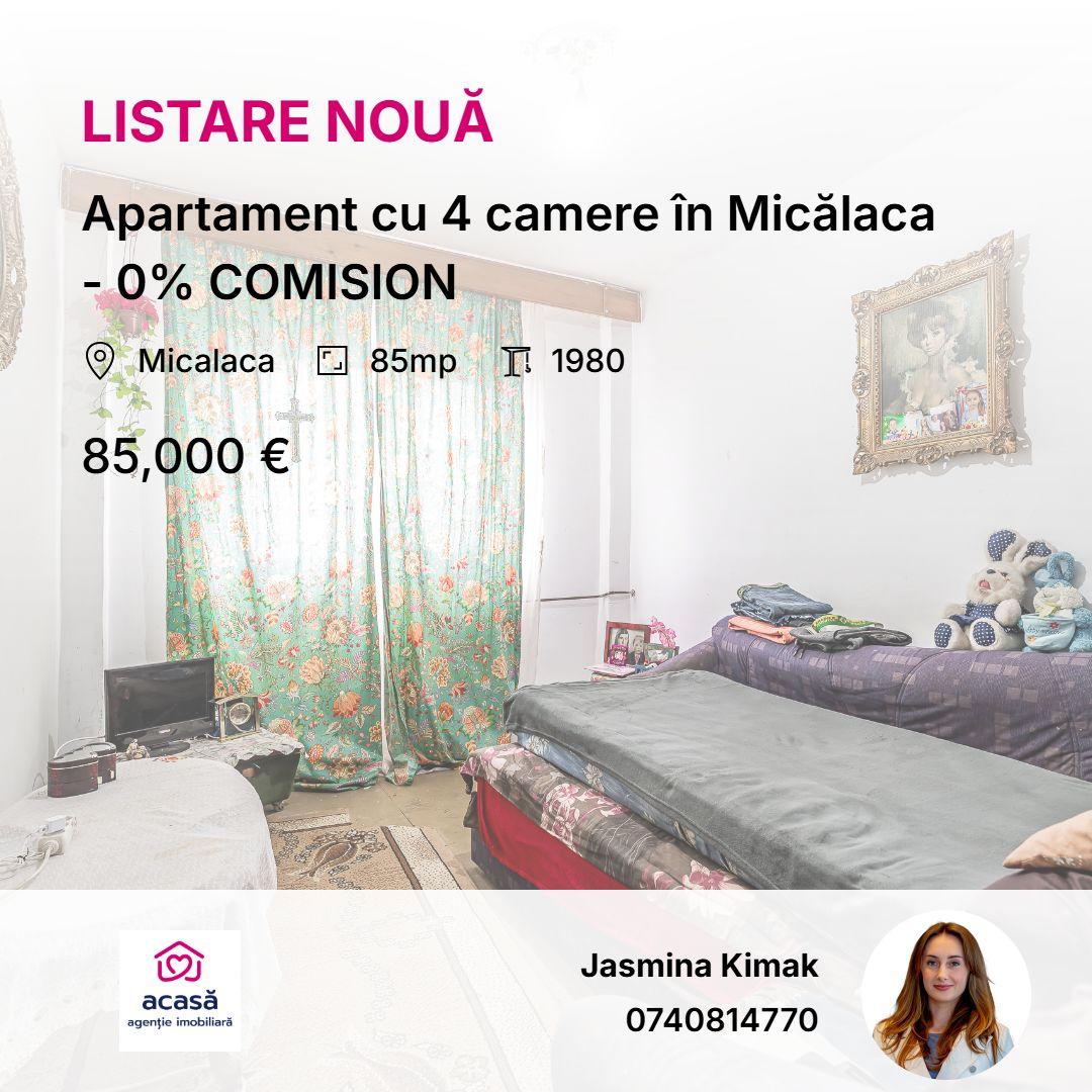 Apartament cu 4 camere în Micălaca - 0% COMISION - 1