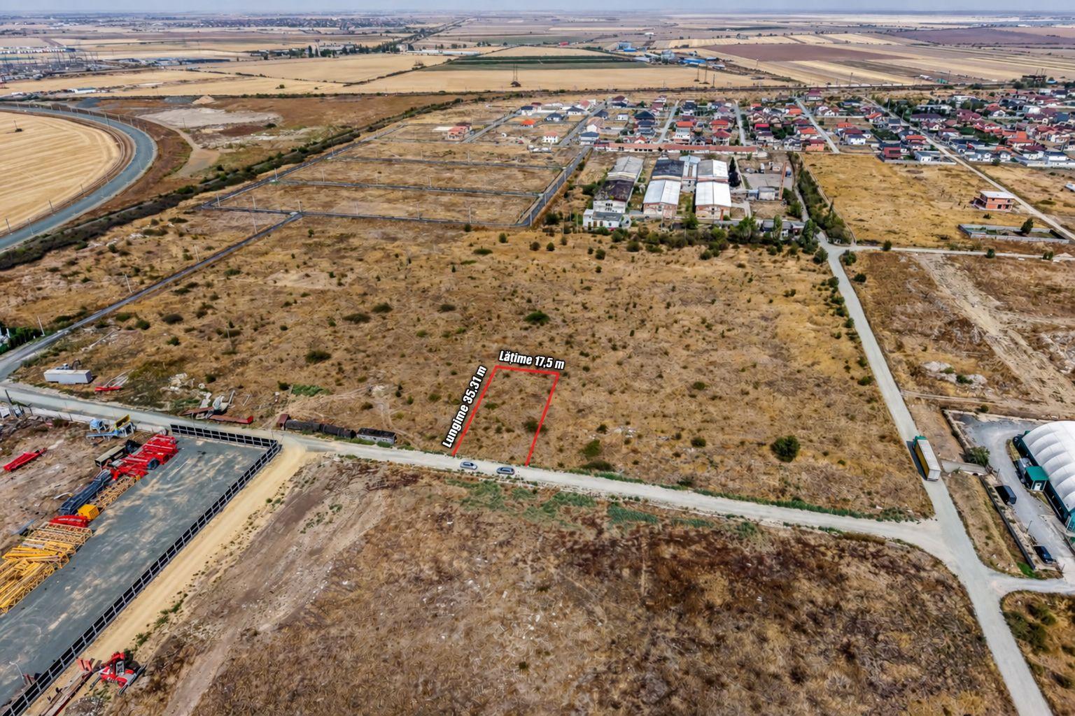 Teren intravilan 611 mp | Front stradal peste 17 m | Vladimirescu - 9