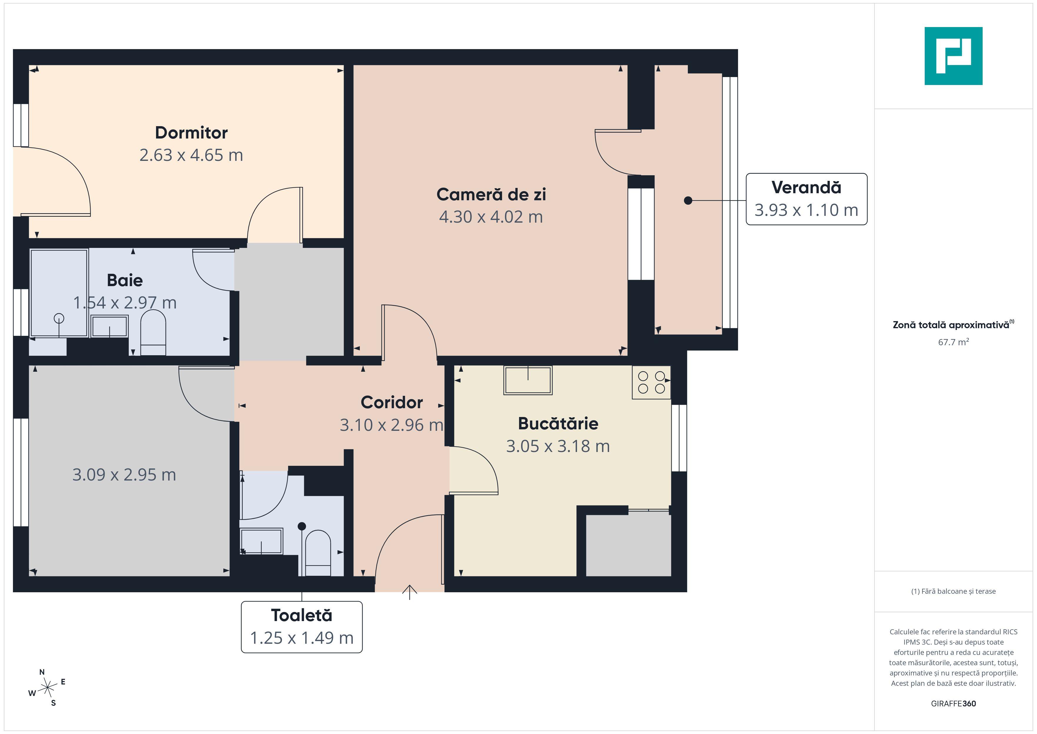 Apartament lux 3 camere de închiriat central Arad - 8
