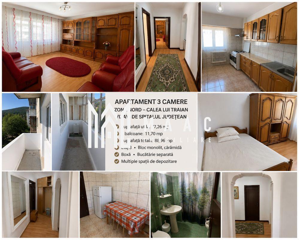 Apartament 3 camere de vânzare | Râmnicu Vâlcea, Nord | 78 mp - 1