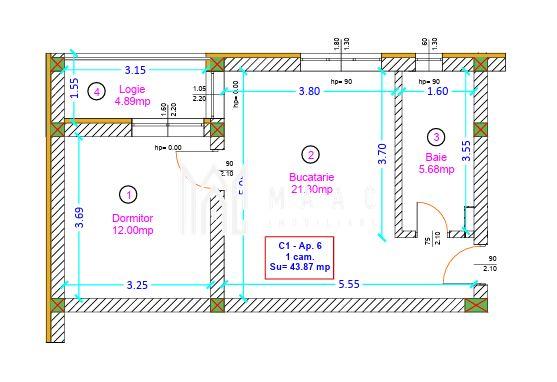 Apartament 2 camere de vânzare | Șelimbăr | etaj 2, parcare - 2