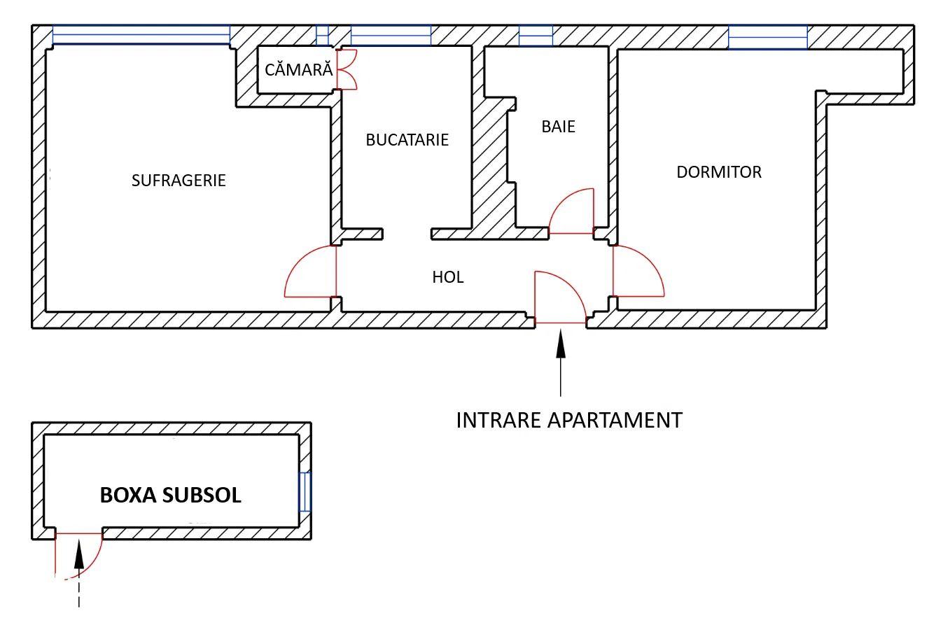 Apartament Renovat 2 Camere + Boxă 7 MP Vedere Superbă spre Tâmpa - 13