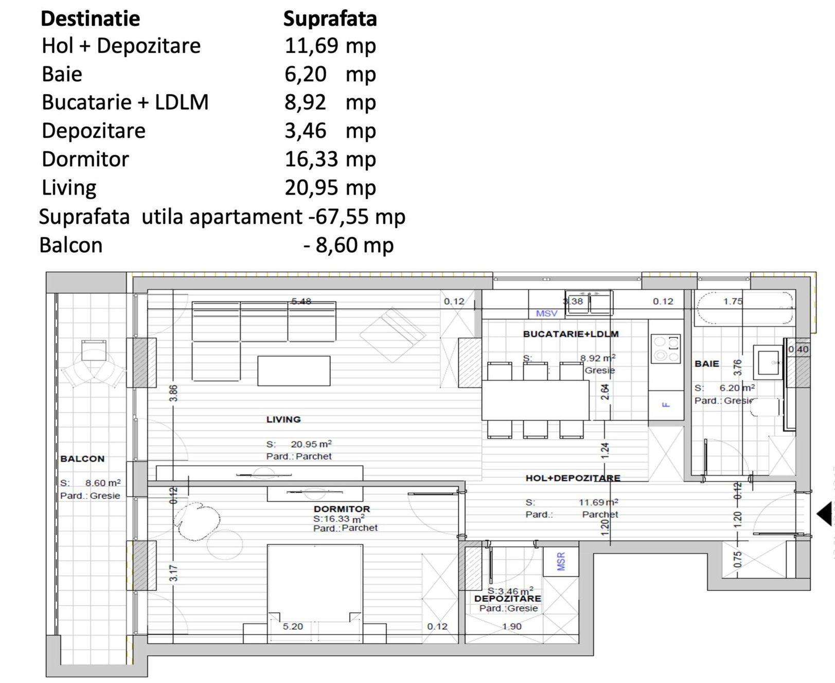 Apartament nou nelocuit 2 camere 67 mp zona Noua Aer Curat Natură și Confort - 15