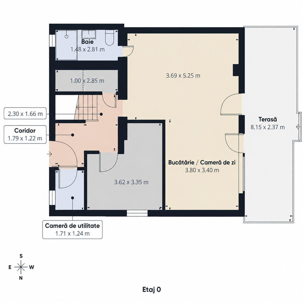 Casă individuală nouă | 3 dormitoare | Curte 300 mp | - 13