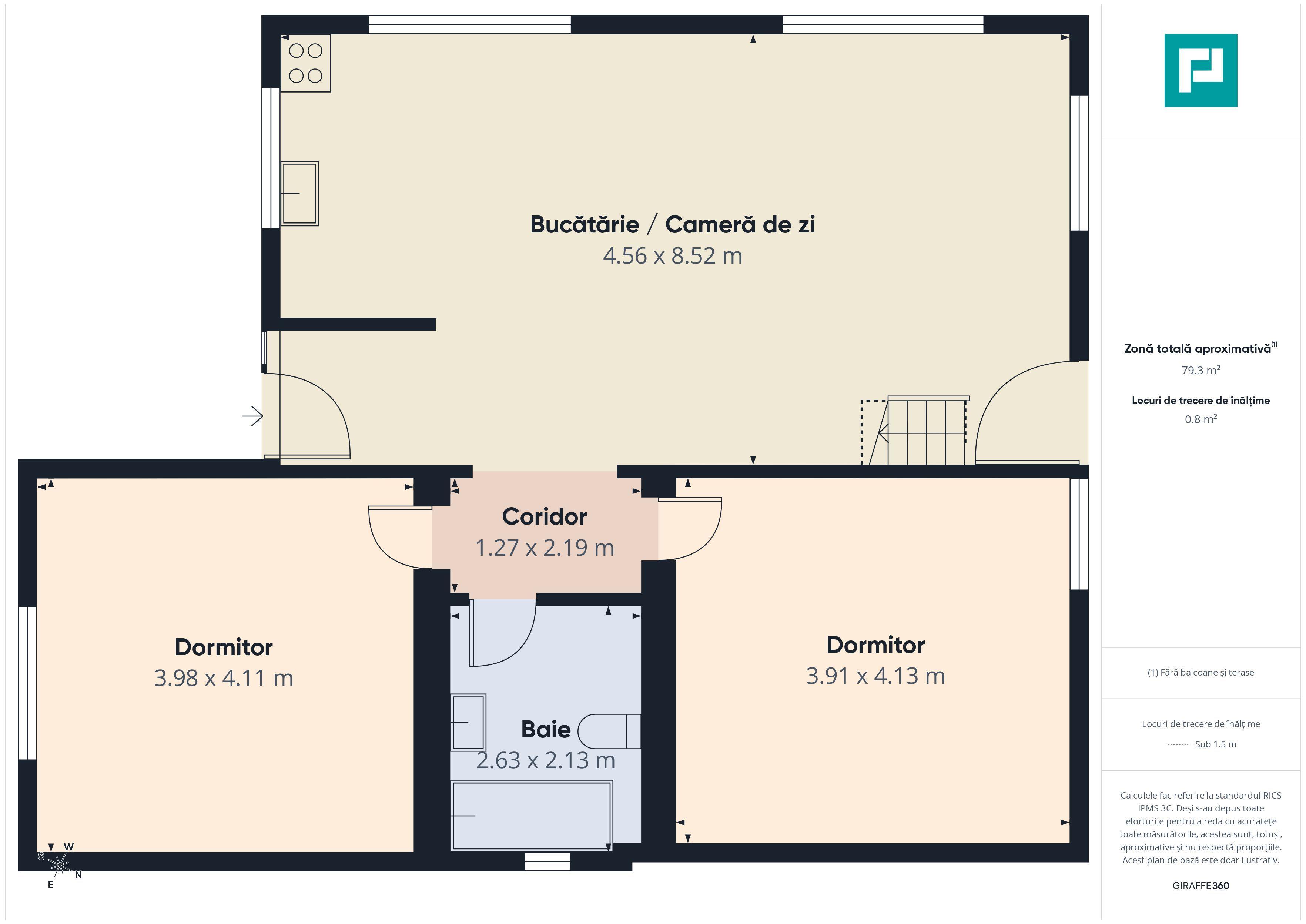 Casă individuală, 3 camere, 87 mp - Sânmartin - 9