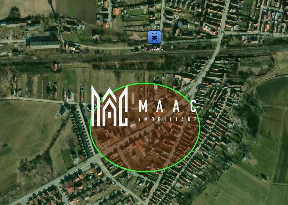 Teren intravilan 413mp | Cristian ,autorizatie casa proiect, toate utilitatile - 3