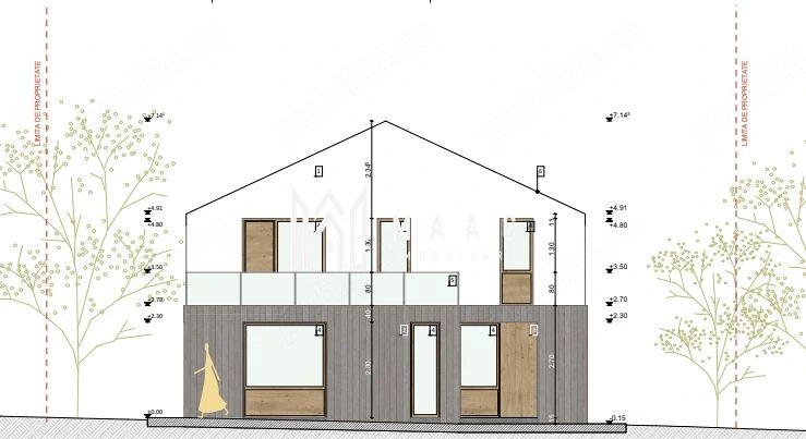 Teren intravilan 413mp | Cristian ,autorizatie casa proiect, toate utilitatile - 1