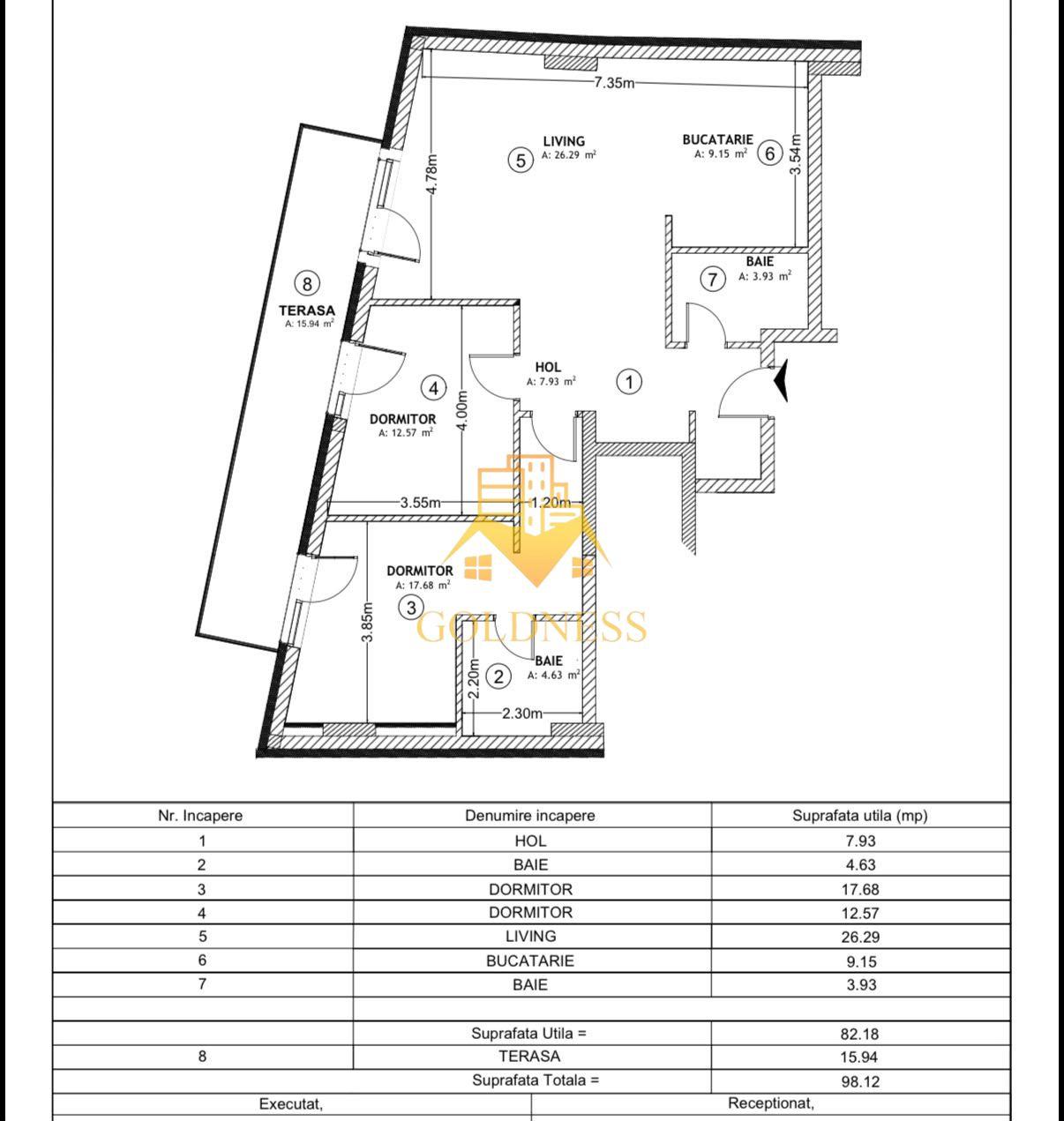 Penthouse zona centrala 100 mp| Proximitate Piata Mihai Viteazu~ Horea - 4