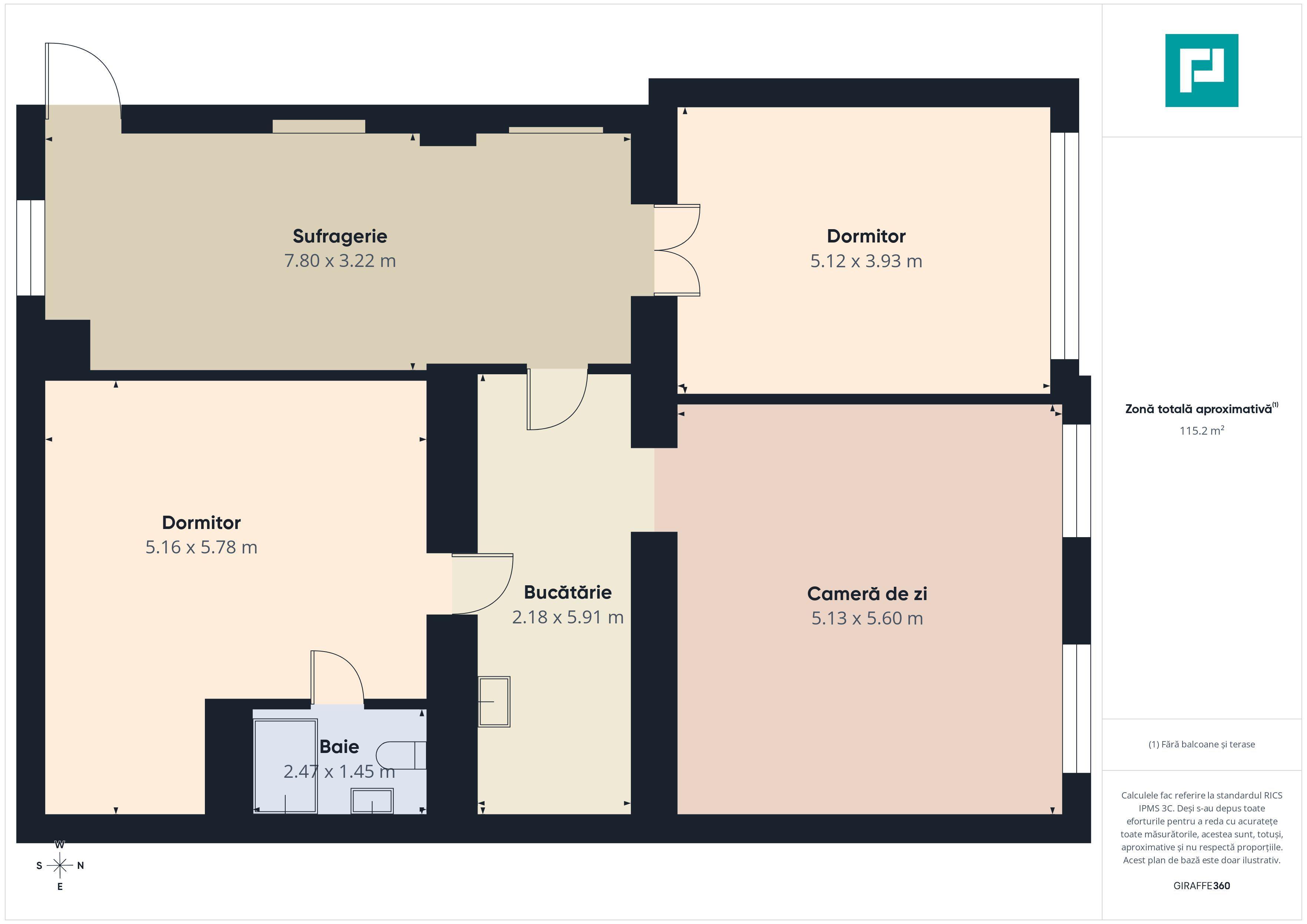 Apartament cu 4 camere – Zona Centrală - 9