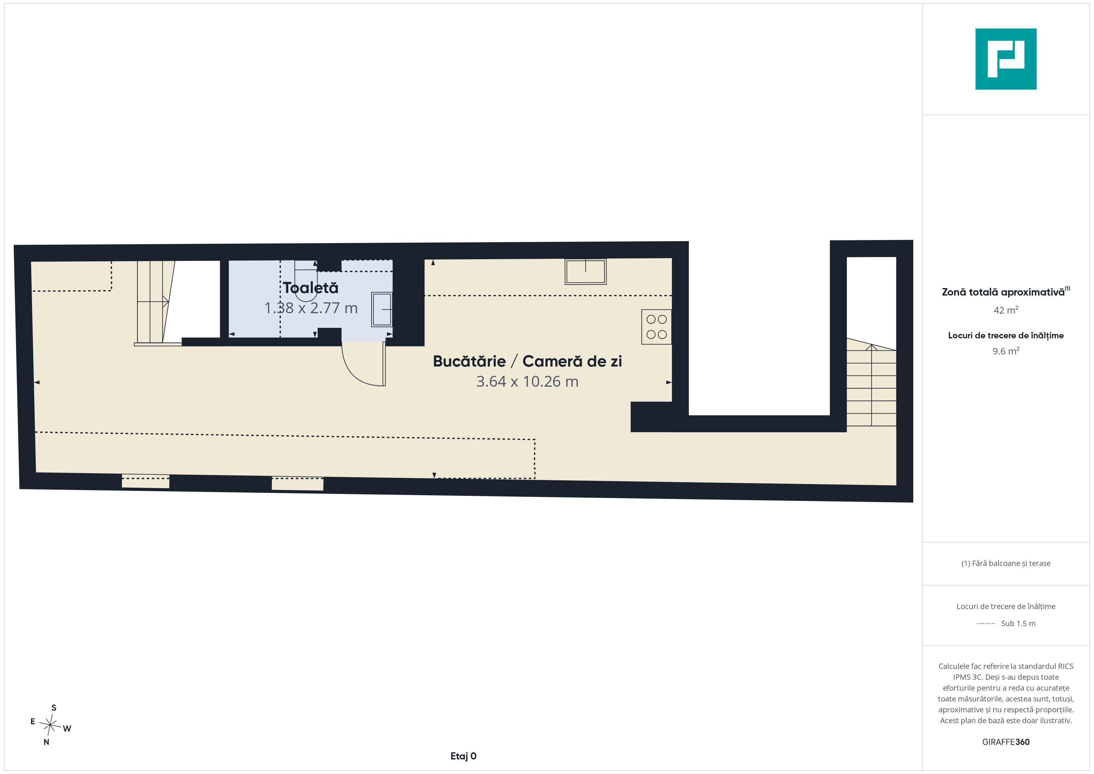 Apartament spațios cu 3 camere, zona centrală - 27