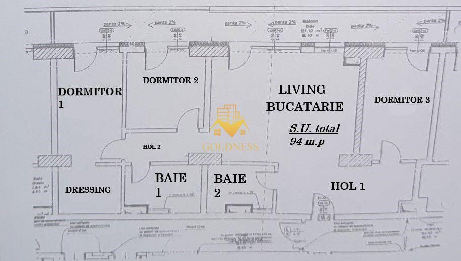 4 camere Centru ,Mihai Viteazu |94 mp finisat et 18 parcare inclusa | - 2