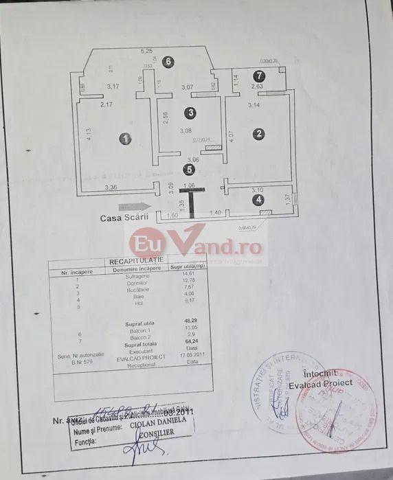 De vanzare apartament cu 2 camere, Micro 14, etaj 3, 69.000 euro - 7