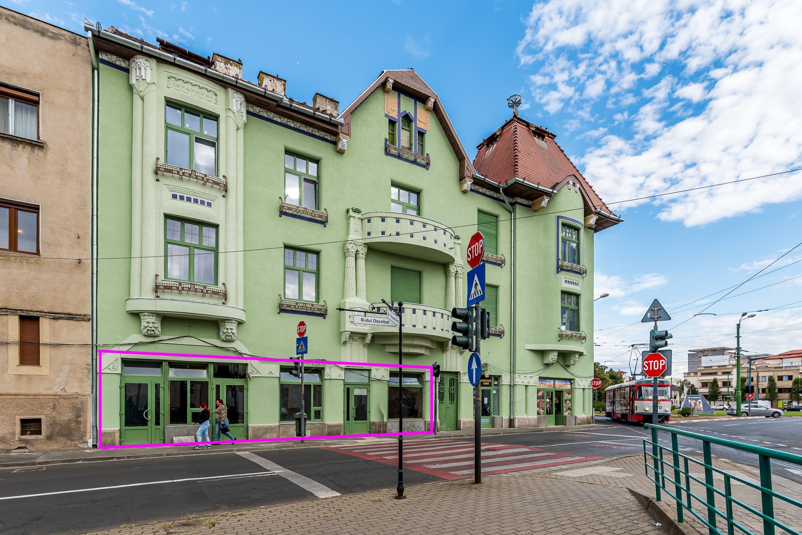 Spațiu comercial spre închiriere | Zona Boul Roșu – Palatul Steiner