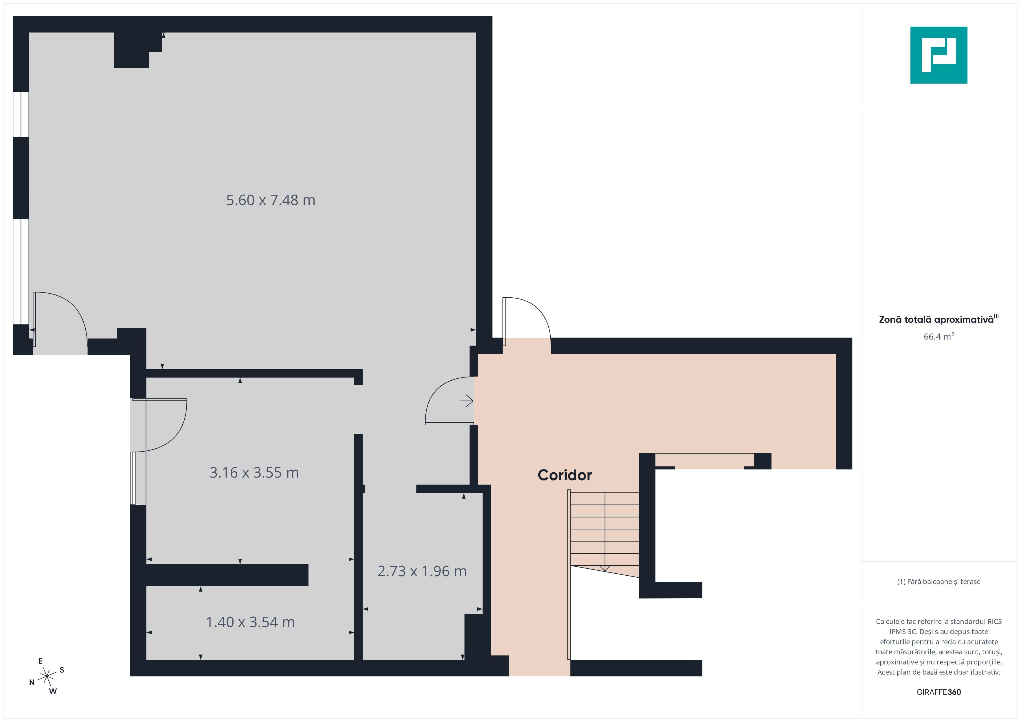 Apartament 2 camere, Iosia, 66.28.mp - 3