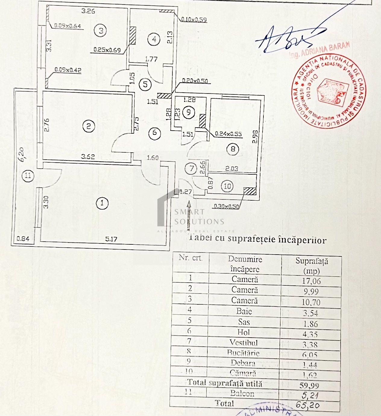 3 camere decomandate | 65 mp | Huedin – Brâncoveanu | Etaj 5 | 1977 - 11