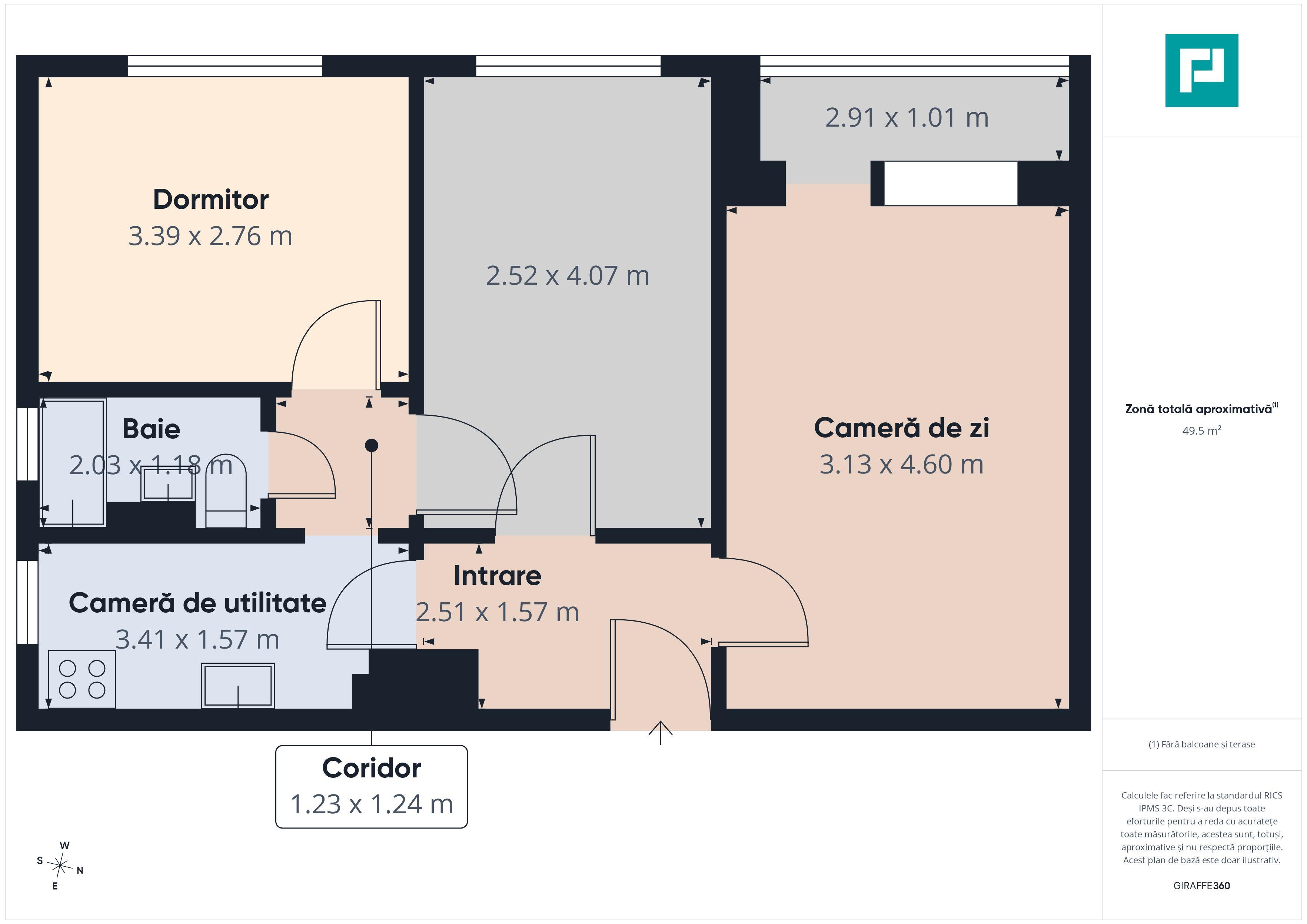 APARTAMENT 3 CAMERE, DECOMANDAT, ZONA VLAICU - 4