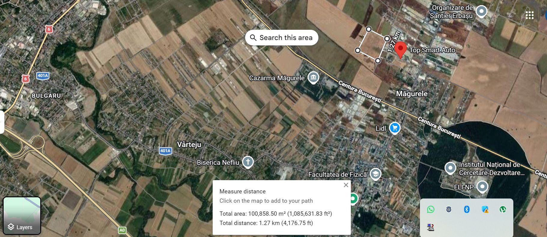 Vand teren intravilan 58.807 mp Magurele strada Fermei - 3