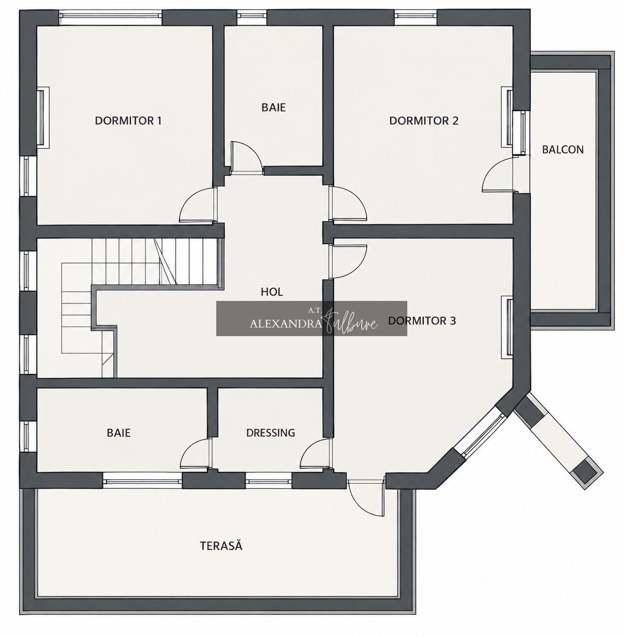 Casa individuala 4 camere, 3 bai, S+P+ET, garaj, terasa - 39