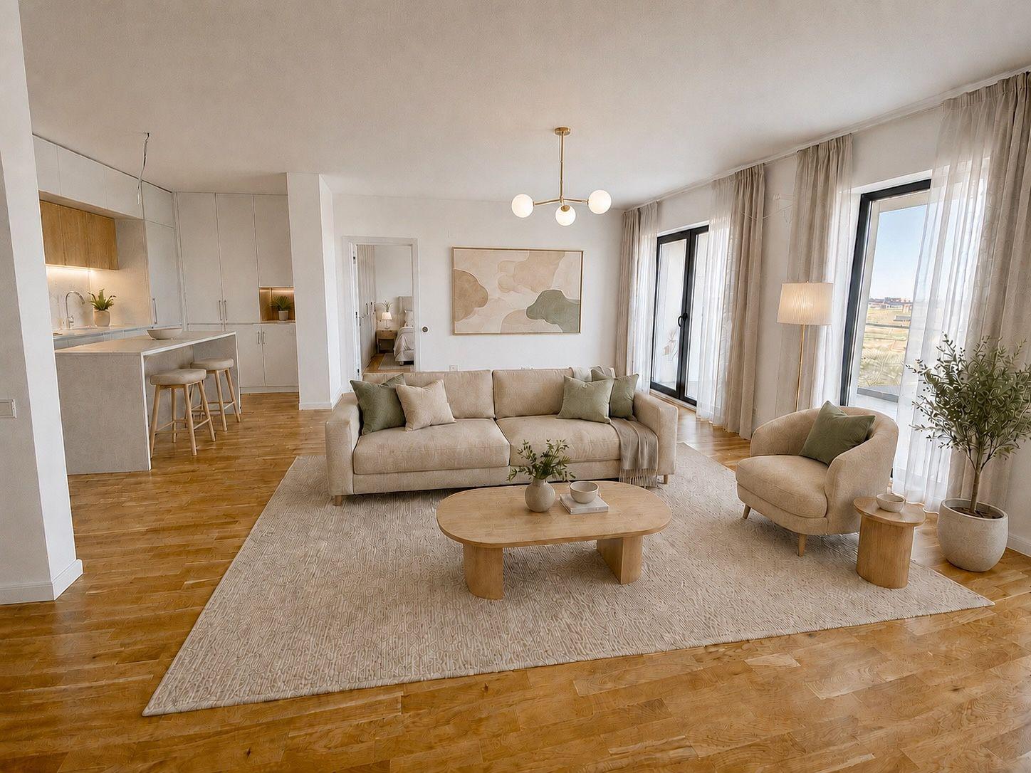 Vand Apartament 2 camere cu terasa in imobil nou Pipera - A17 - 15