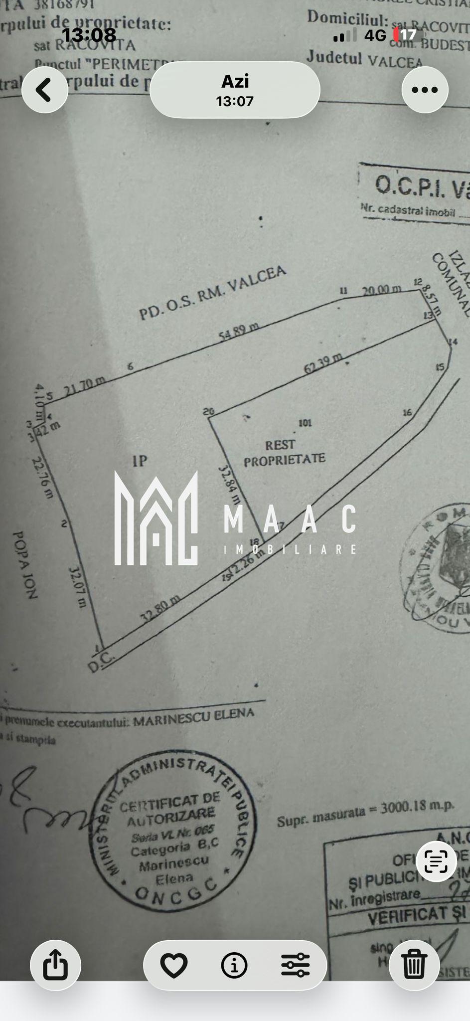 Teren intravilan de vânzare | Budești | 3.000 mp - 3
