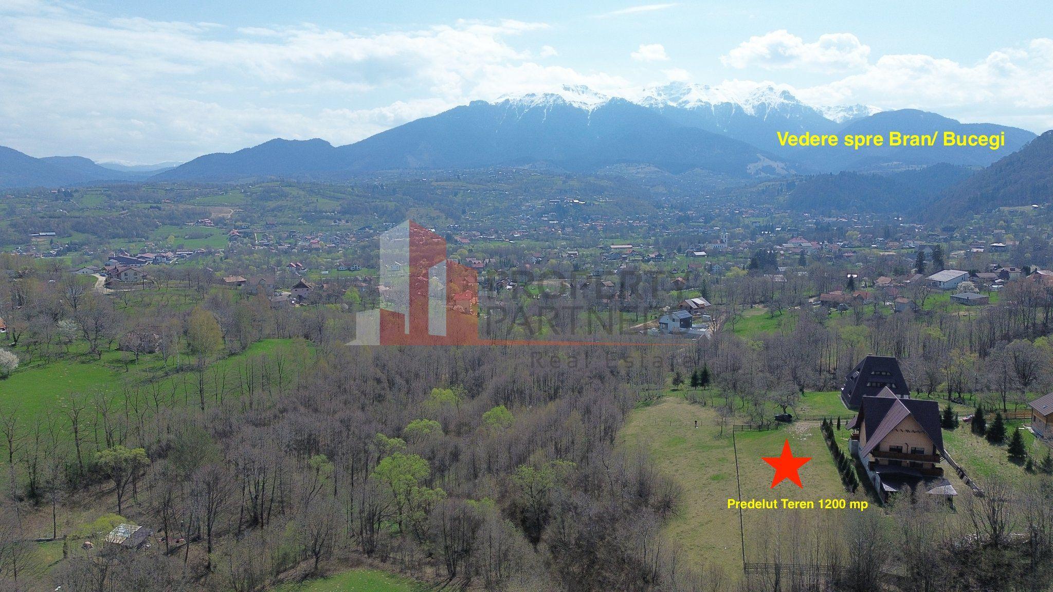 Teren Premium 1.200 mp | Bran - Predelut | Vedere spre Bucegi și Piatra Craiului - 4