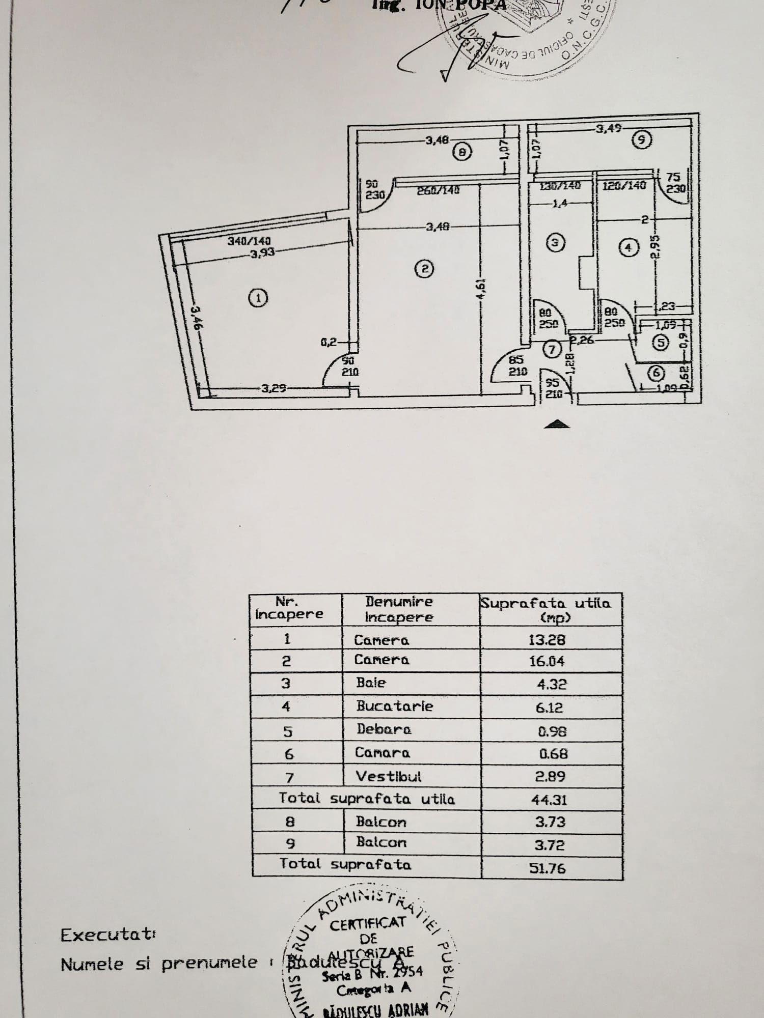 Univertitate apartament mobilat si utilat 2 camere de inchiriat - 10